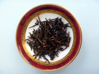 六安枝王の茶葉の写真